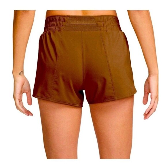 NIKE Dri-fit Mid Rise Shorts Size Small Brown NEW Running Gym Active Workout - Picture 4 of 11